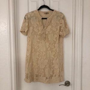 Billabong Cream Lace Dress- Size Large